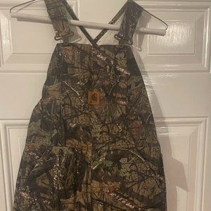 Kid's Camo Bib Overall Quilt Lined - Boys